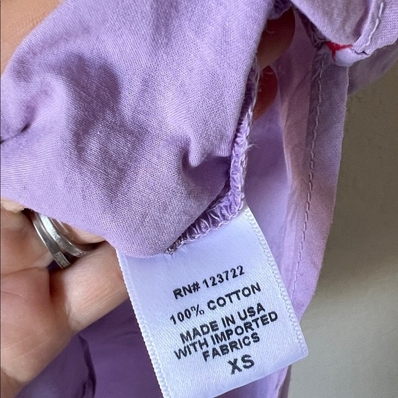 Xirena light purple Channing ruched rolled sleeve blouse - Picture 6 of 12